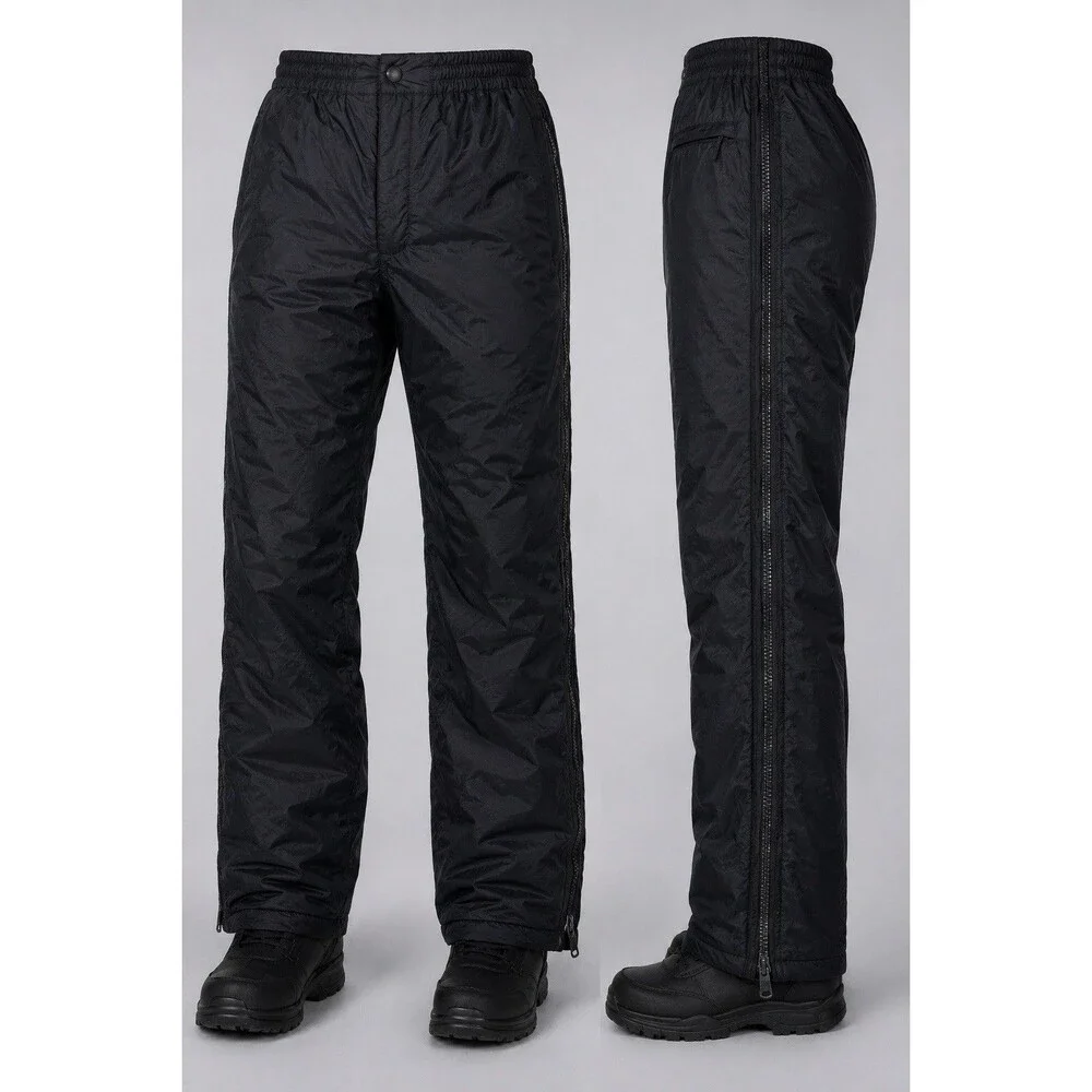 Obermeyer Size Large Tundra Mens Insulated Ski Snow Pants Full Side Zip Black